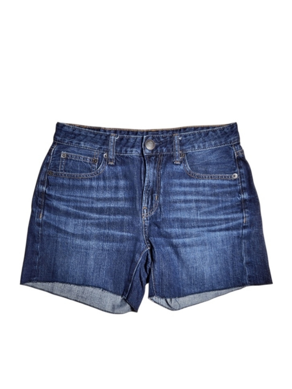 American Eagle Outfitters Women's Tomgirl Midi Jean Shorts - Size 0
